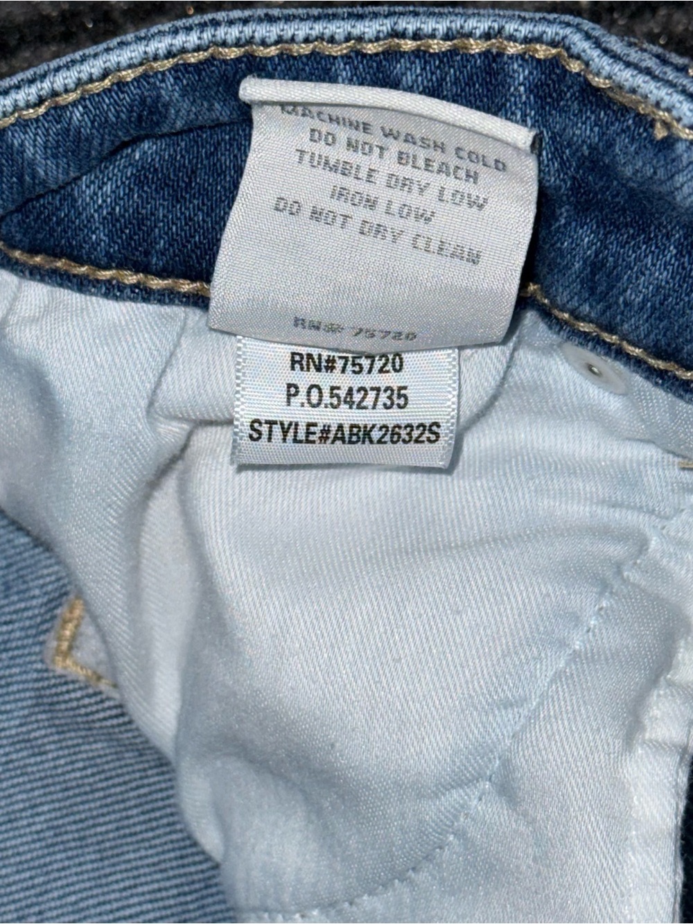 Buckle BKE Stella Slim Fit Low Rise Straight Stretch Blue Jeans 26 x 31 ABK2632S - Picture 10 of 10